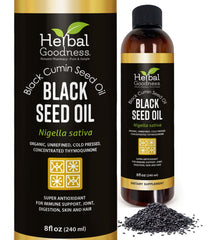 Herbal Goodness Black Seed Oil bottle for daily skin and hair care