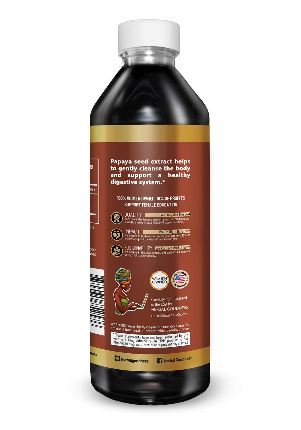 Herbal Goodness Body Detox Liquid pour demonstrates easy daily detox use.