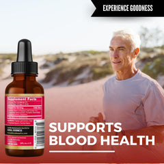 Pouring Herbal Goodness Papaya Leaf tincture for easy on-the-go use.