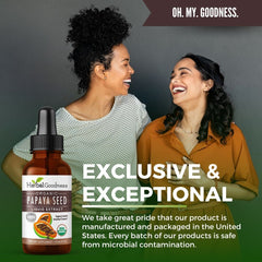 Herbal Goodness Papaya Seeds antioxidants close-up with lycopene and polyphenols