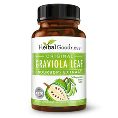 Herbal Goodness Soursop bottle front view for daily wellness support.