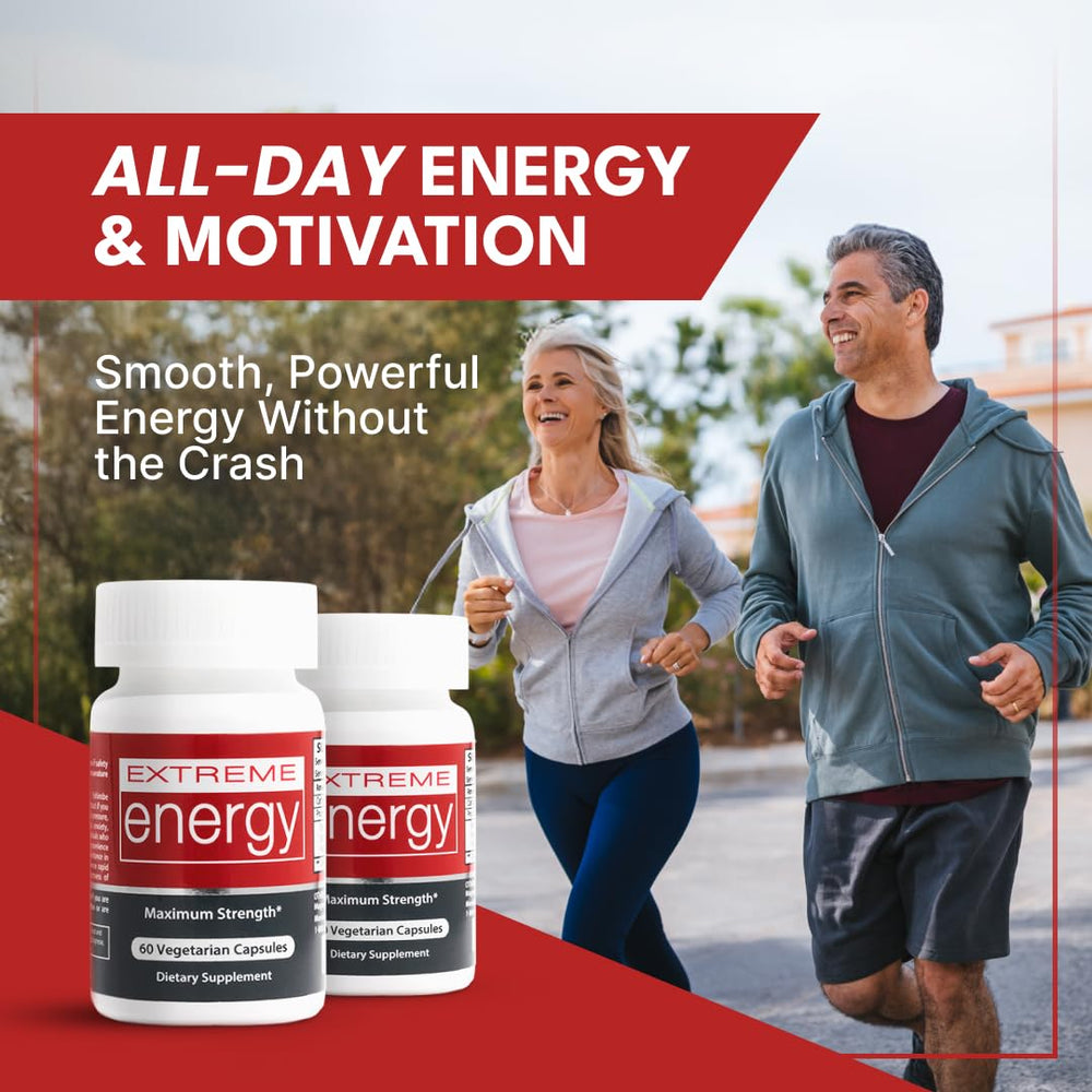 Herbal Nitro energy capsules closeup showing a steady, crash-free boost.