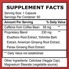 Herbal Nitro label detail emphasizes clean, natural ingredients.