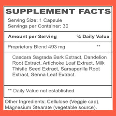 Herbal Nitro My Gentle Detox beside a glass of water reinforces hydration during use