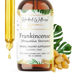 Herbal Wellness Hawaii frankincense liquid extract bottle for daily wellness use
