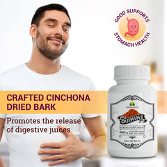 HERBALICIOUS Quinine capsules pour shot, ready for a daily regimen.
