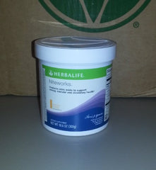 Herbalife Niteworks orange-mango packaging, convenient powder mix for your evening routine