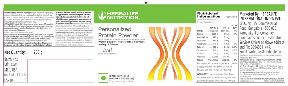 Herbalife Nutrition Personalized Protein Powder shake beside glass for quick post-workout protein