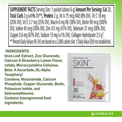 Herbalife Skin Verisol collagen label close-up for skin elasticity support