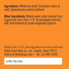 Herbalogic Fixed Focus packaging emphasizes clean label and US-made quality.