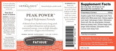 Herbalogic Peak Power liquid drops pour for steady caffeine-free energy.