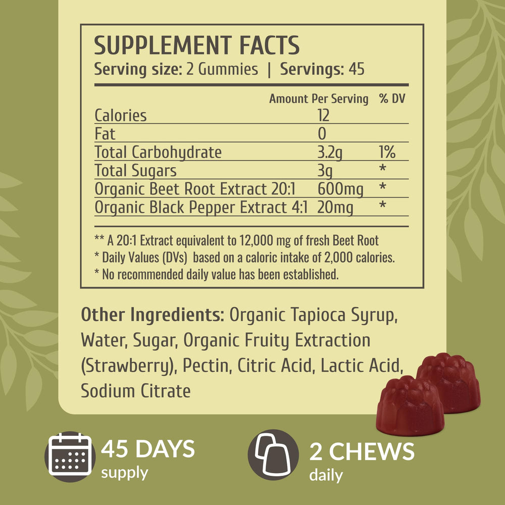 HERBAMAMA Beet Root Gummies on-the-go pack for convenient daily use