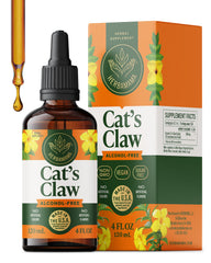 HERBAMAMA Cat's Claw tincture bottle for vegan immune support.