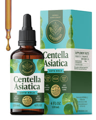 HERBAMAMA Gotu Kola tincture bottle showing a clean vegan formula for focus support.