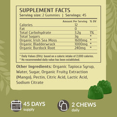 HERBAMAMA Irish Sea Moss Gummies soft texture makes chewing easy.