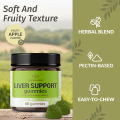 HERBAMAMA Liver Support packaging front with vegan and non-GMO labels