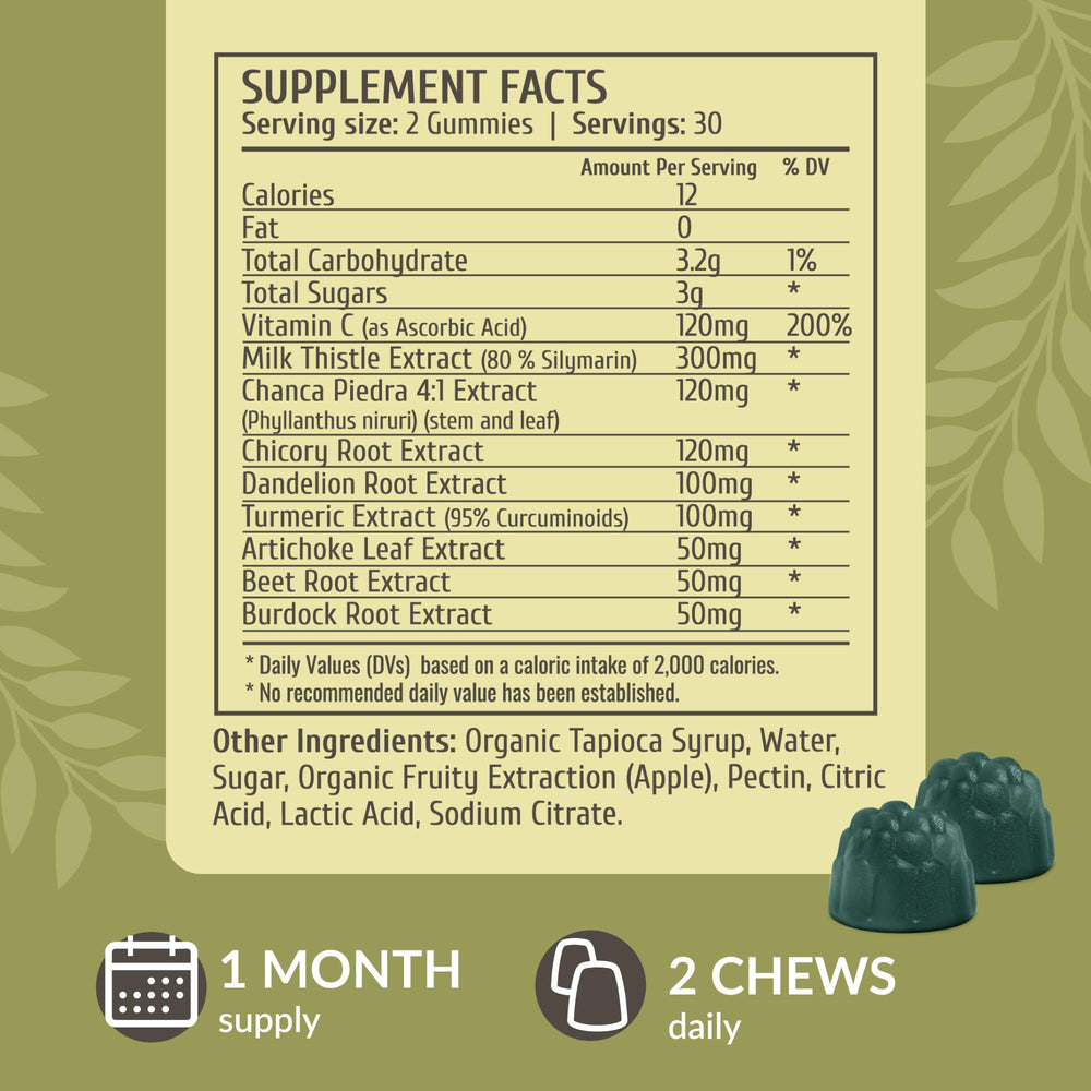 HERBAMAMA Liver Support Gummies texture close-up highlighting soft chew