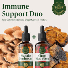 Herbamama Maitake tincture vegan, non-GMO, sugar-free, alcohol-free lifestyle support