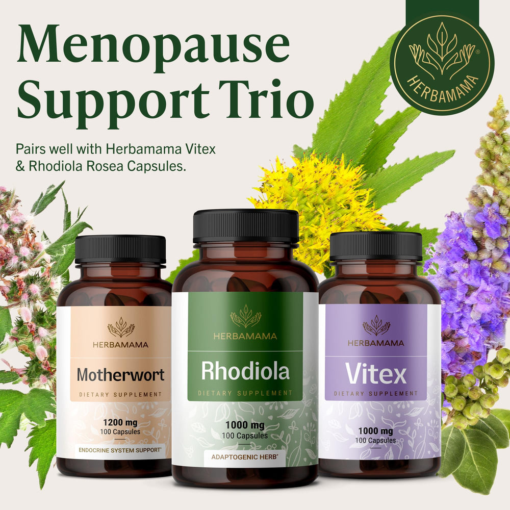 HERBAMAMA Rhodiola root source illustration highlights natural plant origin