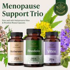 HERBAMAMA Rhodiola root source illustration highlights natural plant origin