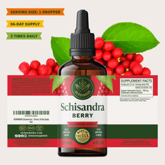 Shake-before-use action with HERBAMAMA Schisandra bottle and droplet visible.