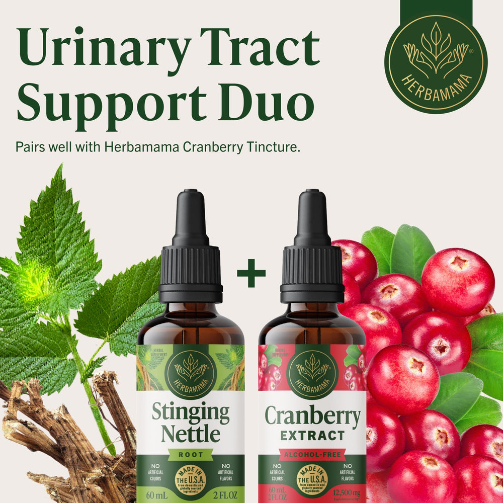 HERBAMAMA tincture on kitchen countertop ready for daily routine.