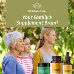 HERBAMAMA 100-count bottle supports a long-term routine