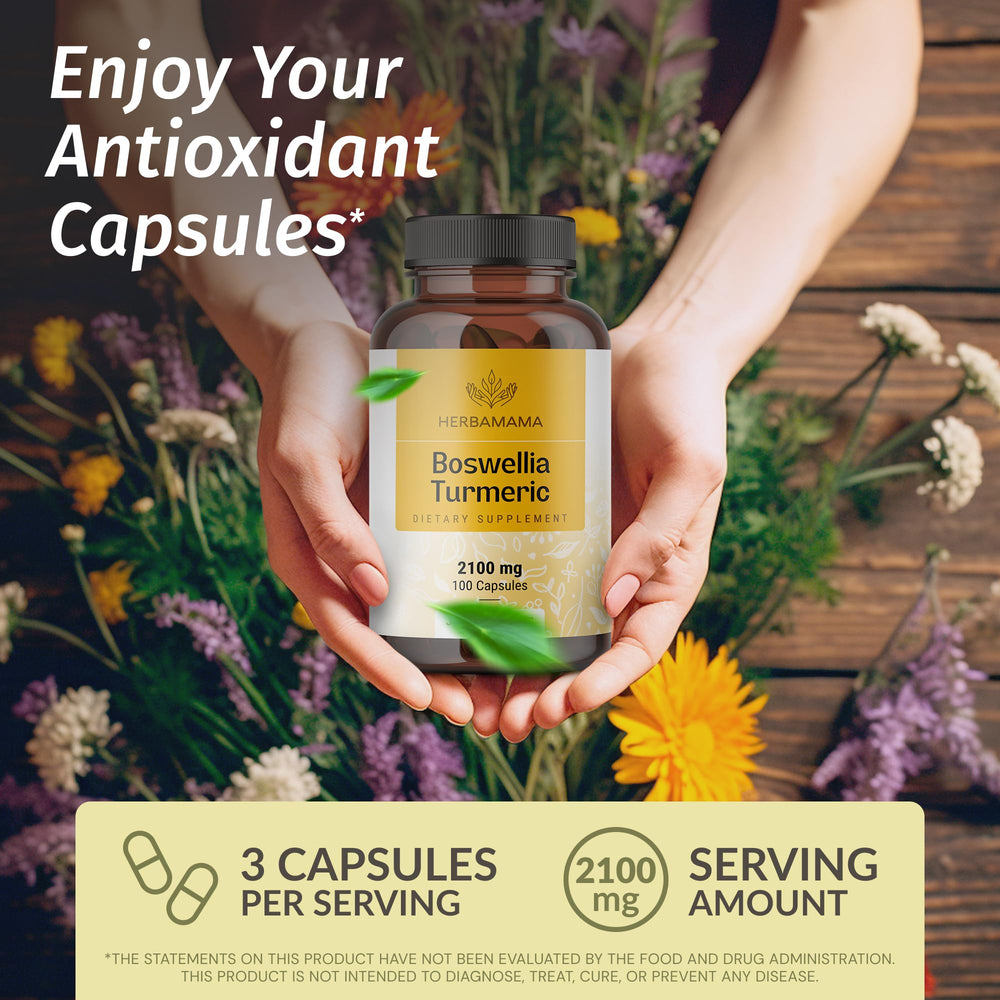 HERBAMAMA bottle close-up showing vegan non-GMO capsules for plant-based wellness