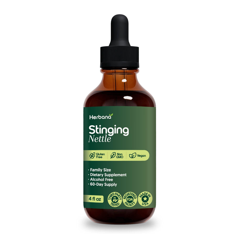 HERBANA nettle ingredients highlight polyphenols and amino acids.