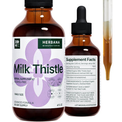 HERBANA Milk Thistle liquid extract bottle supports liver health