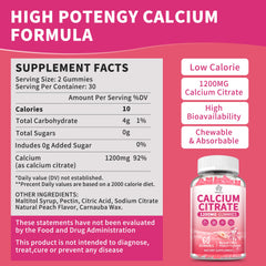 Herbance Calcium Citrate Gummies gluten-free badge shows a safe option for sensitive diets.