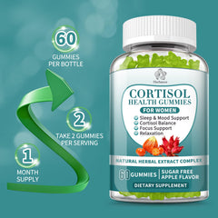 Herbance Cortisol Gummies bedtime scene promoting restful sleep ambience.
