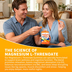 Herbance magnesium L-threonate gummies non-GMO label emphasizes clean ingredients.