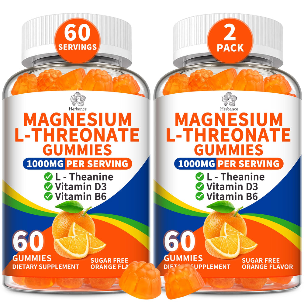 Herbance magnesium-l-threonate gummies packaging for daily use