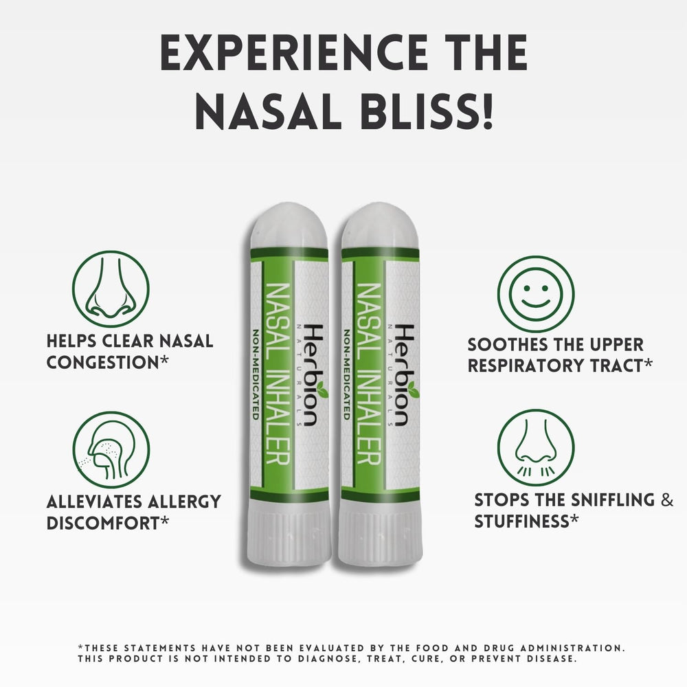 Herbion Naturals Nasal Inhaler congestion relief without medicine.