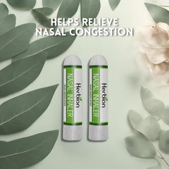 Herbion Naturals Nasal Inhaler ideal for quick relief after workouts at work or home.