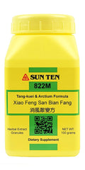 Herbs Direct USA Sun Ten Xiao Feng San granule bottle for convenient daily dosing.