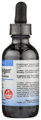 Ingredients panel of ChlorOxygen emphasizing natural chlorophyll from European fescue