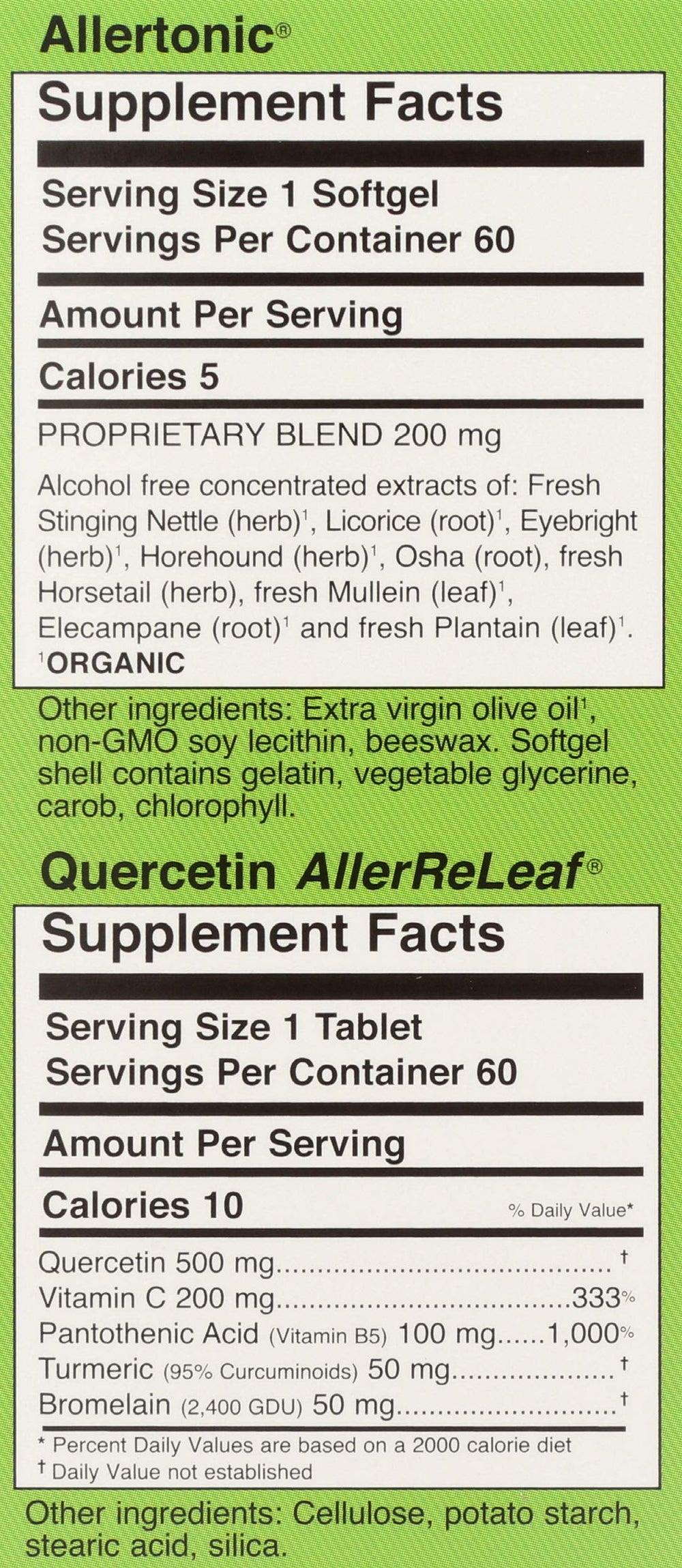 Herbs Etc. nettle-eyebright-mullein blend capsules.