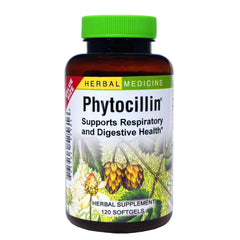Herbs Etc. Phytocillin bottle packshot for respiratory and digestive support.