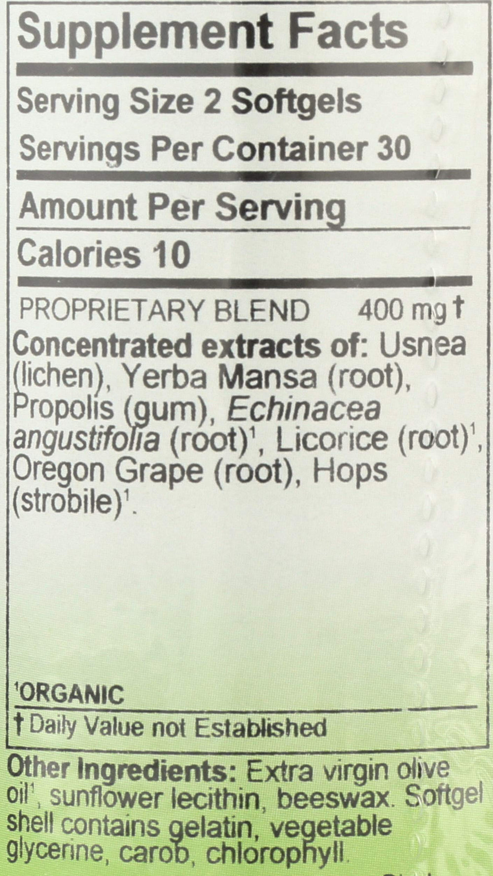 Herbs Etc. Phytocillin softgels being poured for easy daily routine