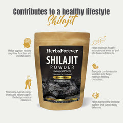 Herbsforever Shilajit powder dissolve in glass illustrating quick integration.