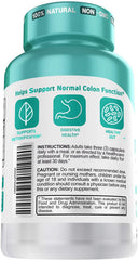 Herbtonics Oxygen-Based Colon Cleanse capsules closeup emphasizes convenient gluten-free detox support.