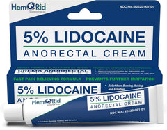 HemRid Max and Lidocaine bundle box emphasizes complete hemorrhoid care.