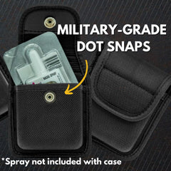 Hero's Pride AirTek case with hook-and-loop snap for secure, quick retention