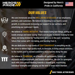 Hero's Pride AirTek scratch-resistant exterior resists wear on belts