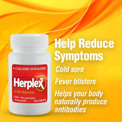 Herplex Premium Tablets small pills emphasize easy swallowing and quick use.