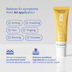 Herstat GST natural formula with propolis, thyme, eucalyptus and oils.