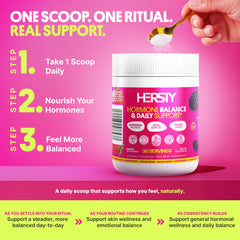 HERSTY Magnesium, Zinc, Selenium, Iodine bottle supporting cellular function.