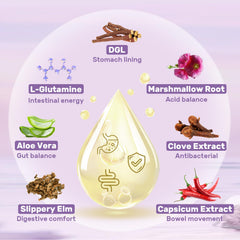 Close-up of the Hesperilyntis DGL Licorice bottle label with plant-based ingredients.